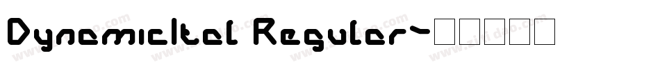 DynamicItal Regular字体转换